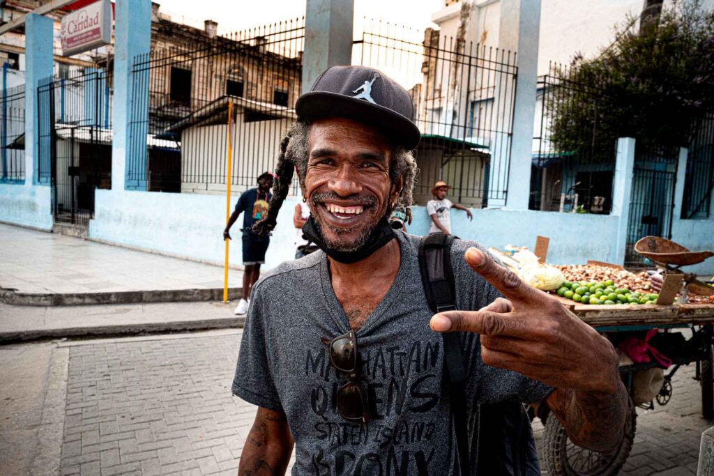 Friendly Cuban on the streets of Havana