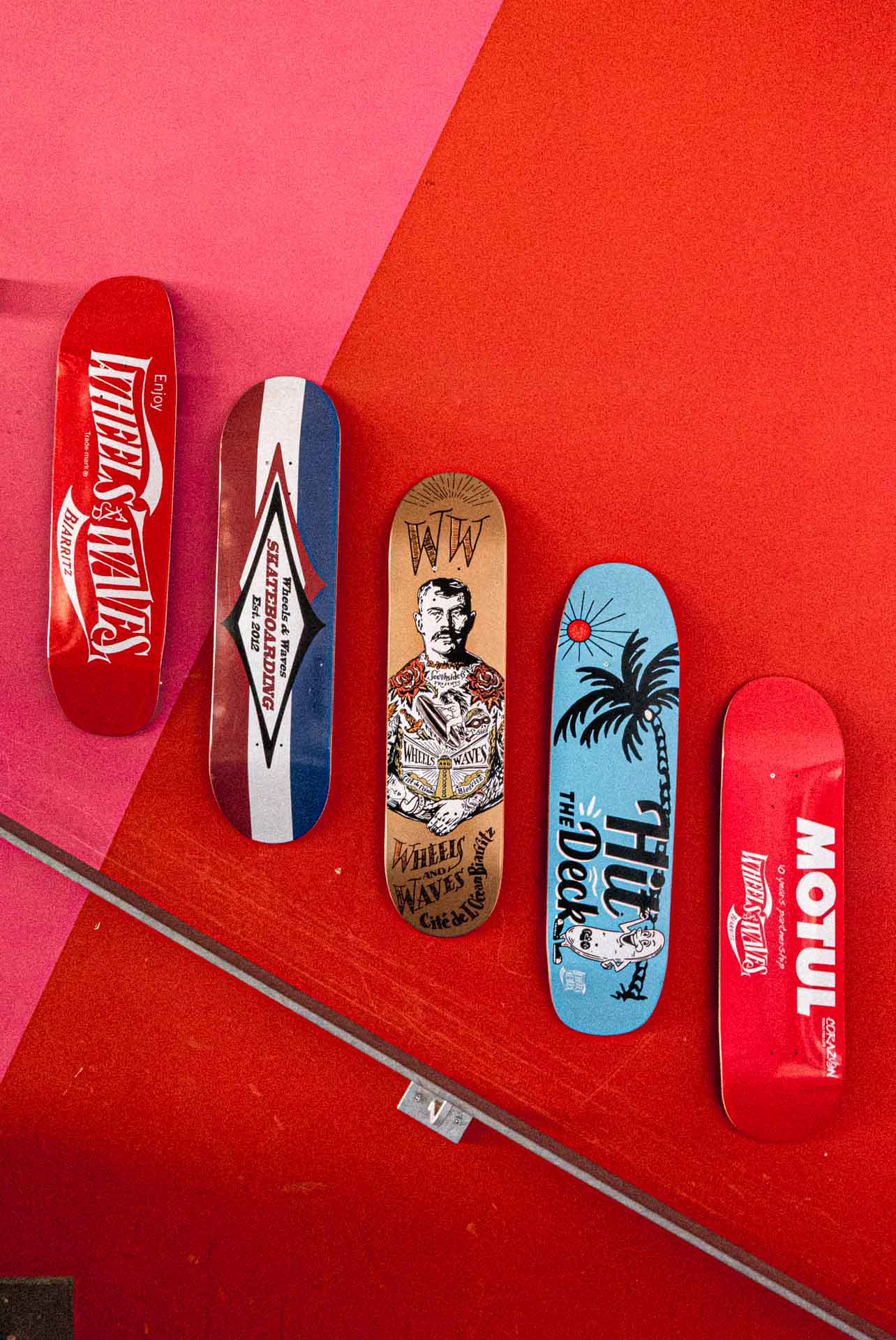 Ausstellung Skatebretter