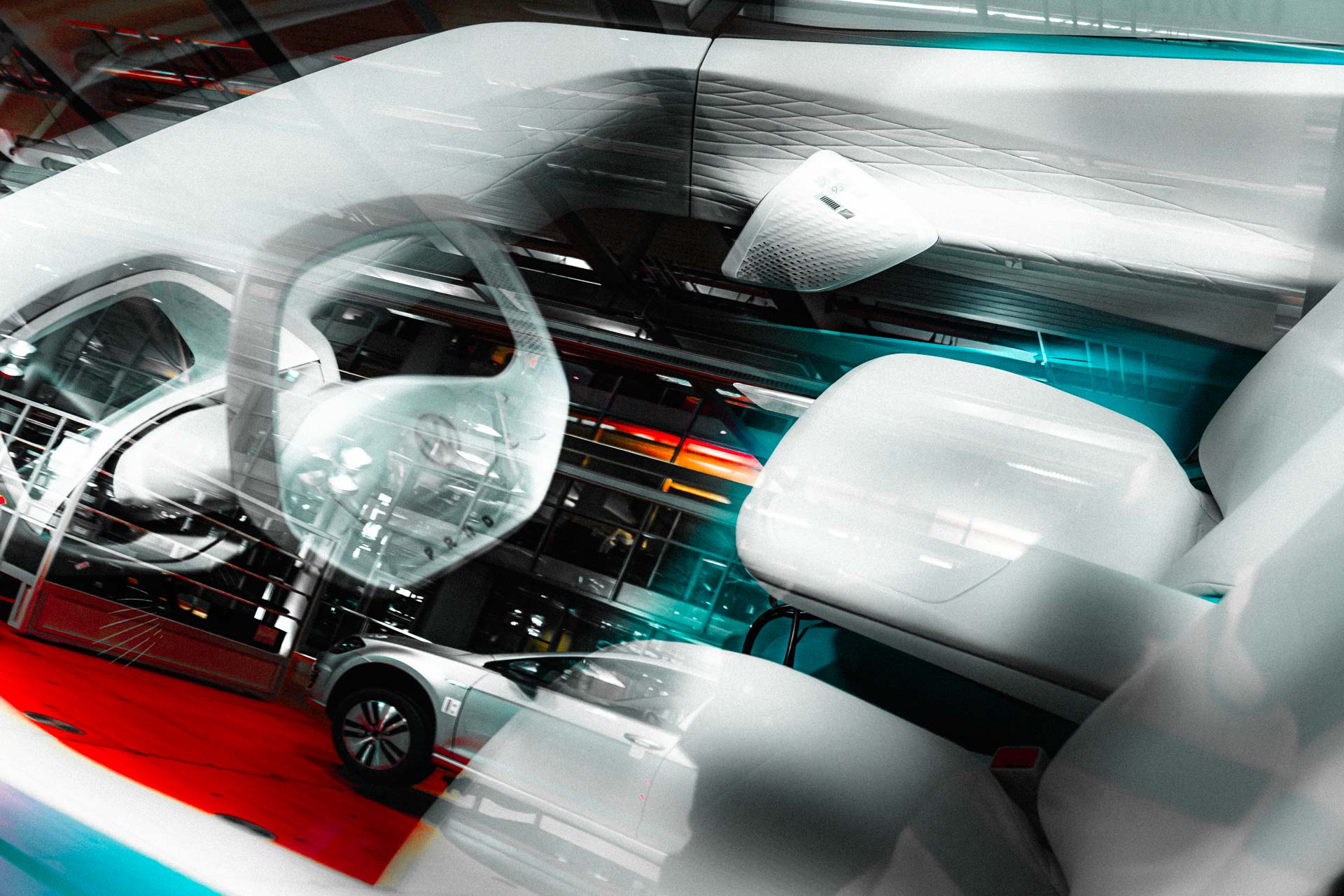 Auto Innenraum verschwommen